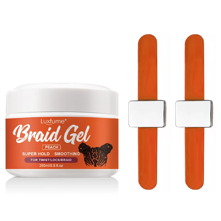 Wholesale 4C Hair Sleek Braids Non Greasy Loc Thick Clear Braiding Jam Hair Gel