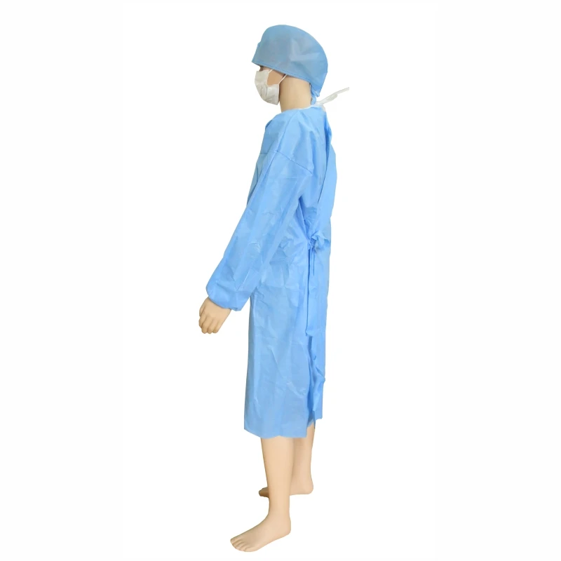 Wholesale medical sms cpe pe ppe pp isolation gown level 3 level 4 isolation gown ce iso approved cheap price