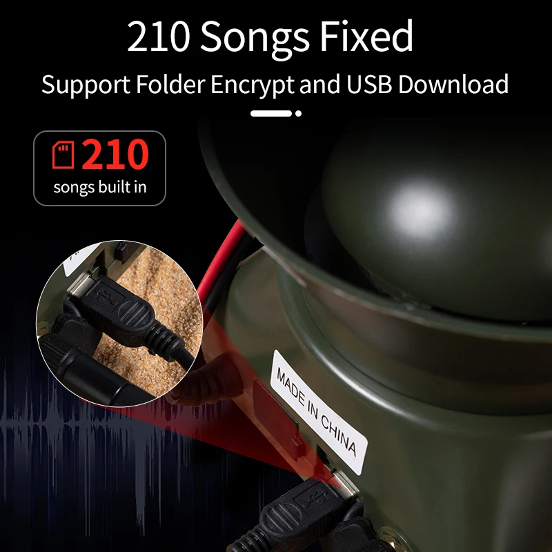 Remote Bird Sound Mp3 Bird Sound Speaker with 80W Download Quail Sounds Bird Caller for Hunting