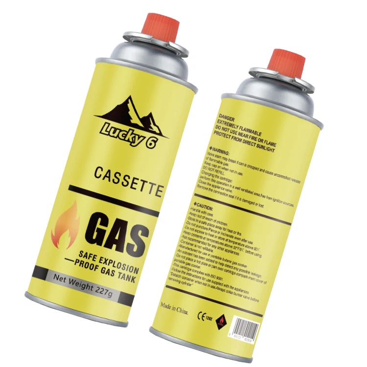 Hot Sale 220g Butane Cartridge portable gas for mini camping Stove