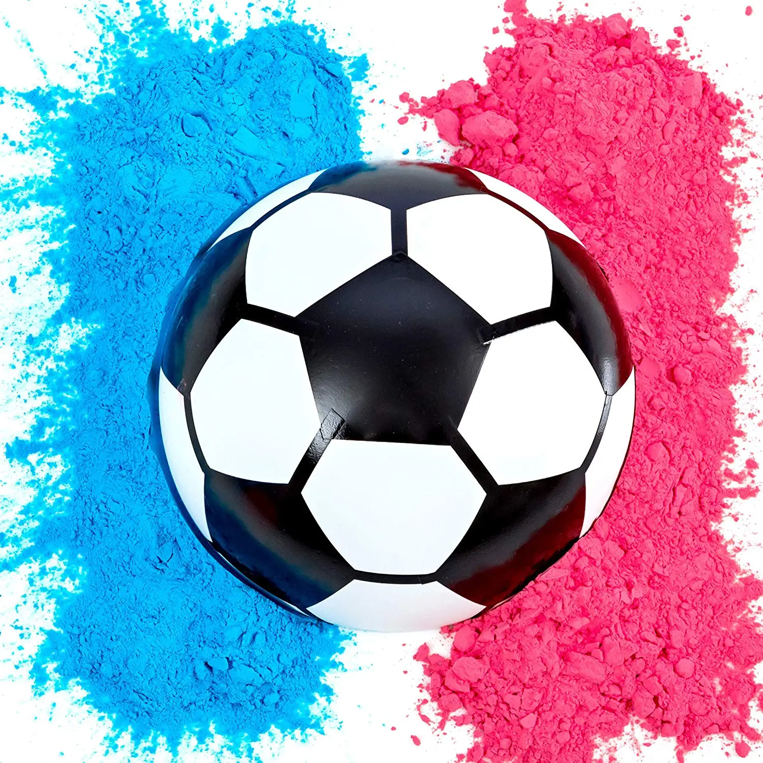 Boomwow 100% biodegradable boy or girl reveal party exploding balls blue pink holi powder football