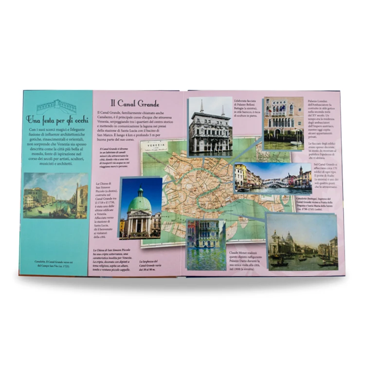 3D European Building History Knowledge Books Custom Full Color POP UP Board Book