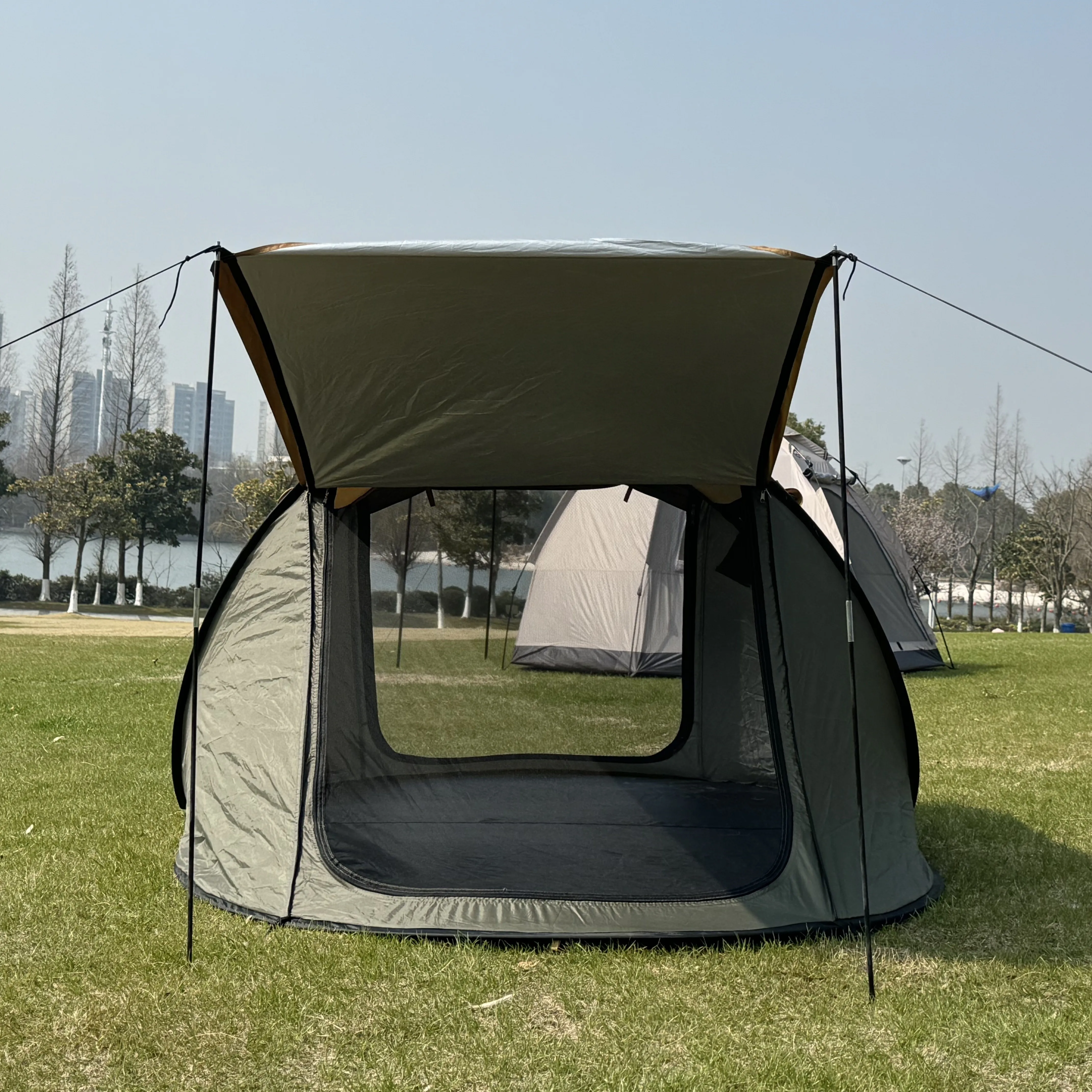 Boat Type Tent Outdoor Equipment Custom Pop-up Fully Automatic Fishing Portable Waterproof Camping Picnic Lightweight
