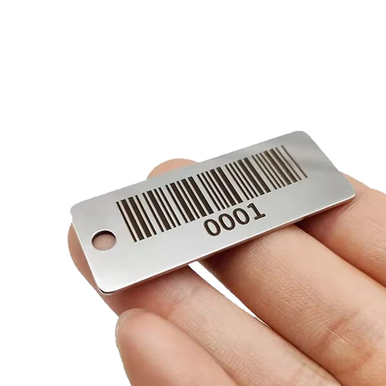 Custom Metal Logo Tag Etched Label Tags Stainless Steel Lasered Nameplates for Equipment