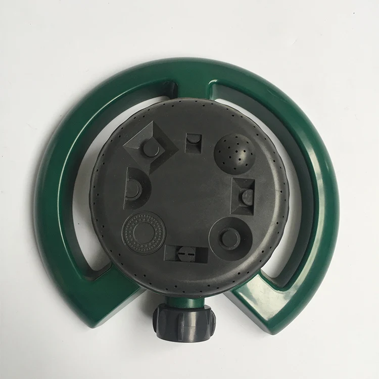 8-Pattern Plastic Lawn Sprinkler Adjustable Dial Garden 360 Gear Drive