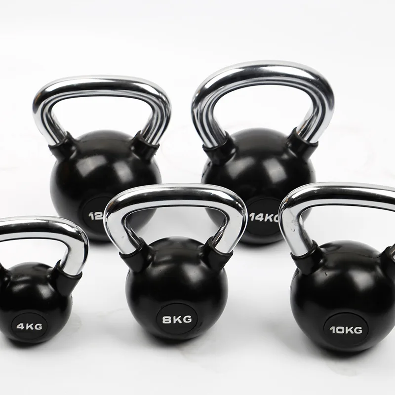 Manufacturer Fitness Competition Cast Iron Cement Kettlebell with Nonslip Handle