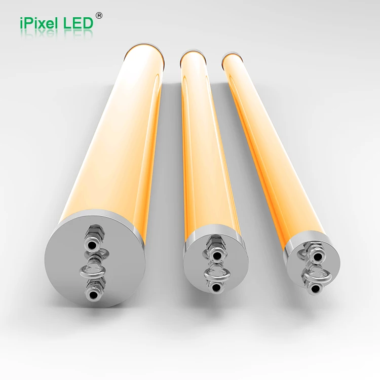 12V 80mm diameter milky white housing RGB DMX Frosted LED Tube