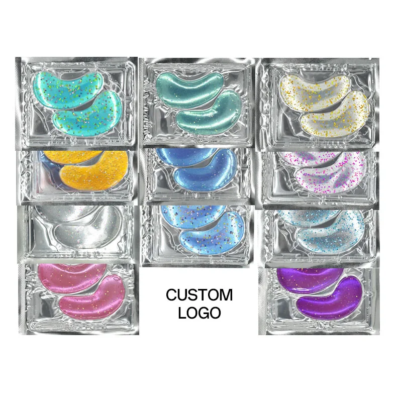 Hot Selling Eye Patches Remove Dark Circle Seaweed All Natural Collagen Eye Mask Gel Pads Hydrogel Herb Under Eye Patches