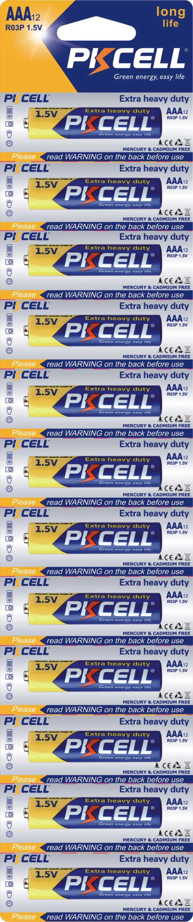 factory direct Carbon zinc 1.5v r03p size aaa aa um4 dry primary battery with CE and Rohs