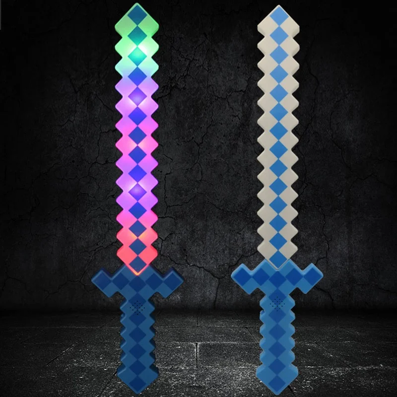 BOY LOVES 3 COLORS 3 LIGHTS CHEQUER FLASHING SWORD TOY