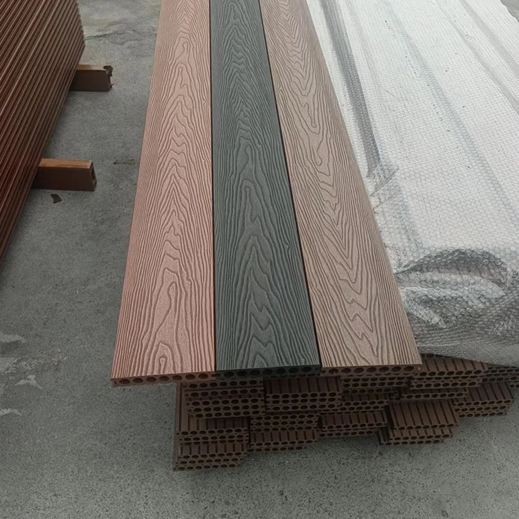HDPE waterproof out wpc decking Alternative solid wood for outdoor for swimming pool