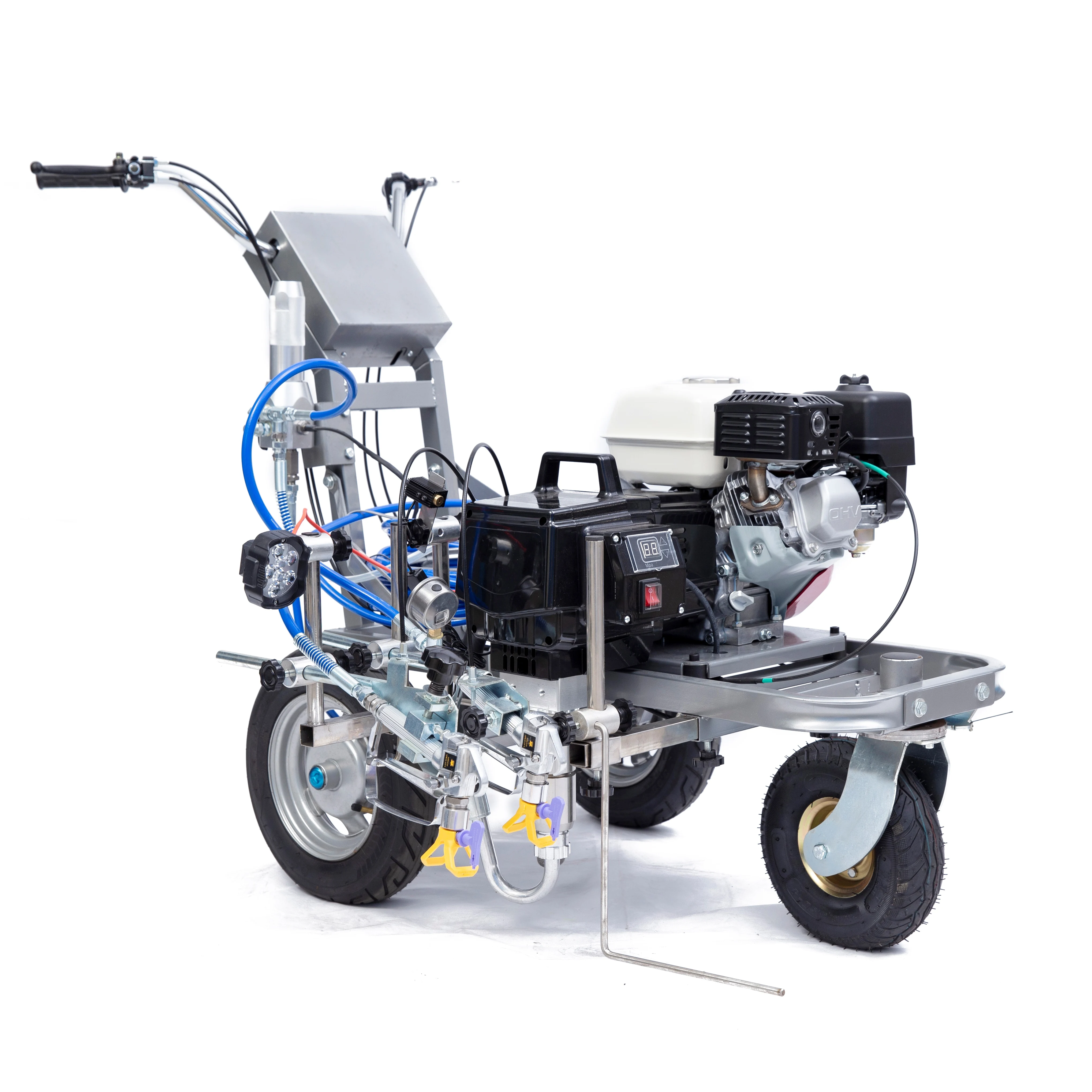 PT6090 Perfect gun alignment easy-to-use guide mark system cold paint road marking machine