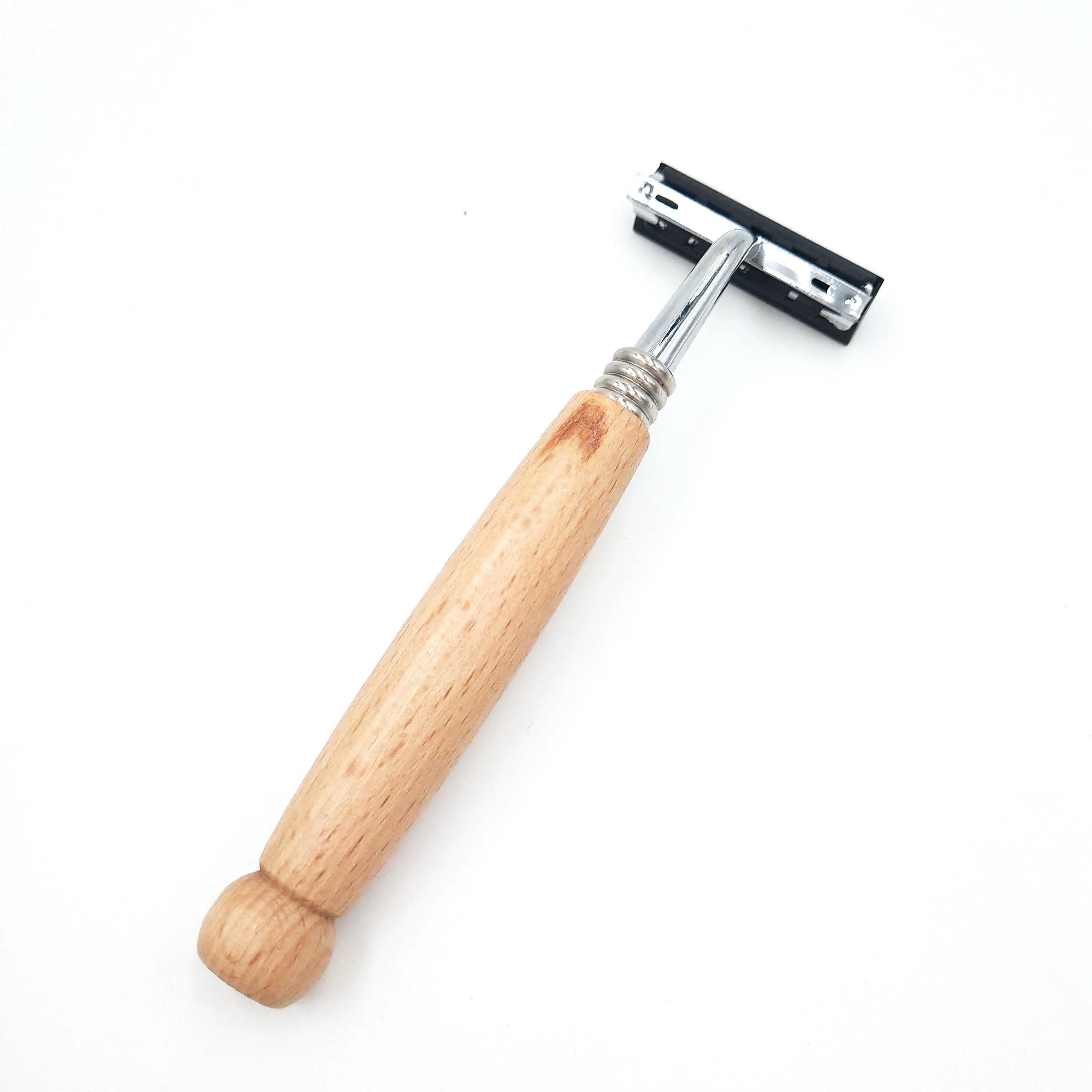 Disposable Bamboo Wooden Safety Handle Razor Shaving Razor Twin Blade Stainless Steel Blade Bamboo