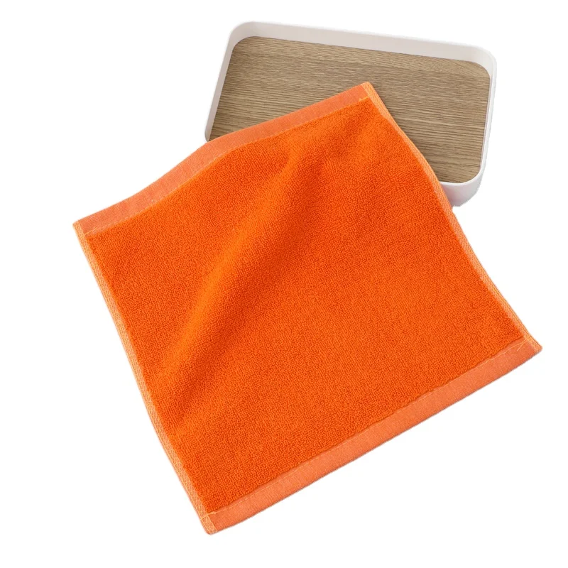 30x30cm orange Personalized Bathroom Hand Towels 100% Cotton bath towels washcloths and hand towels for bathroom