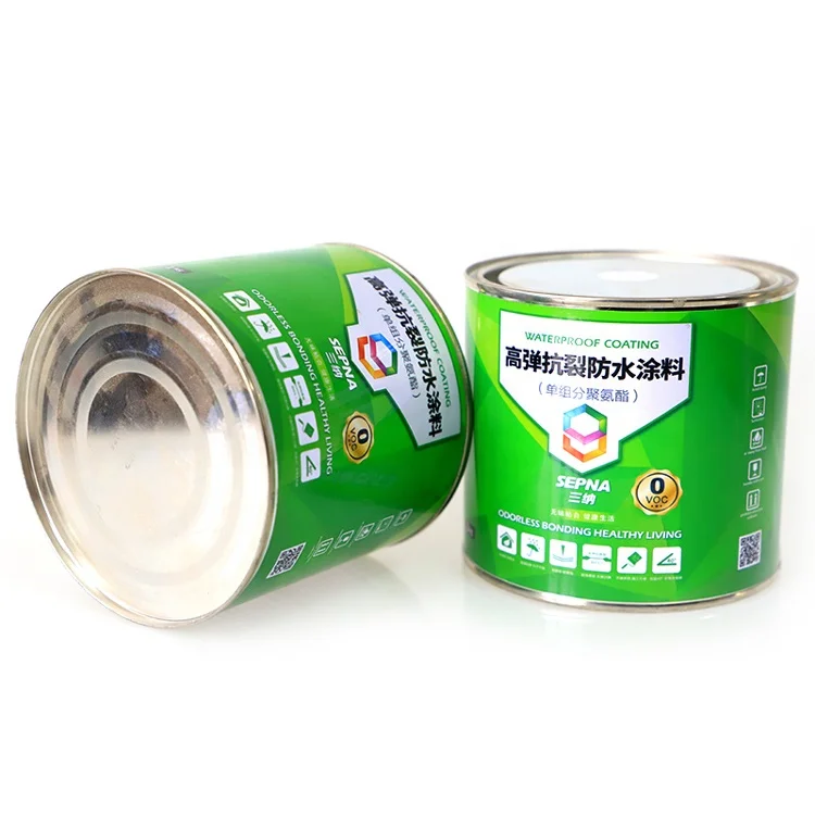 High Quality One Component polyurethane Water Base Liquid and Black Color Waterproofing Roof Membrane