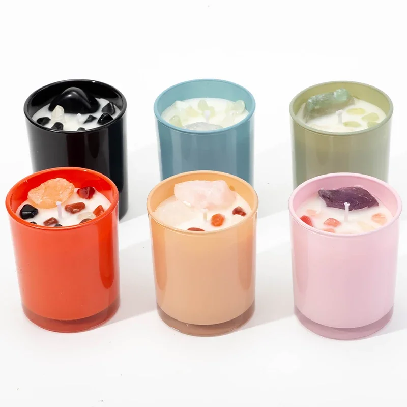 Home Decor Fragrance Glass Jar  Evil Eyes Scented Soy Wax Candle With Gift Box