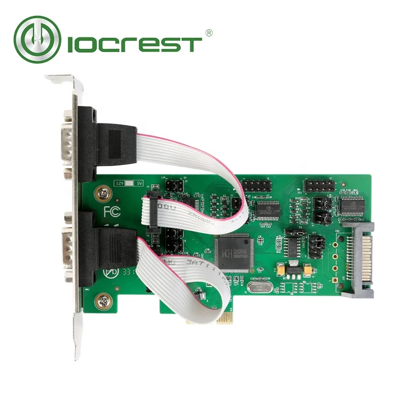 pcie db9 converter adapter support ttl and low profile 4 port pci express rs232 serial card