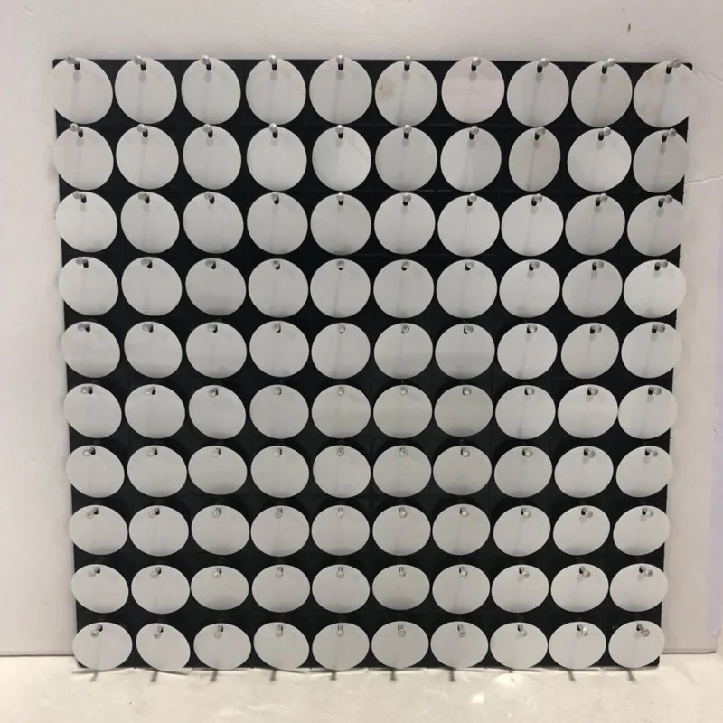 Sparking Wind Artificial Panel Wedding Event Festival Decoration Stunning Gold Glitter Flower Sequin Wall