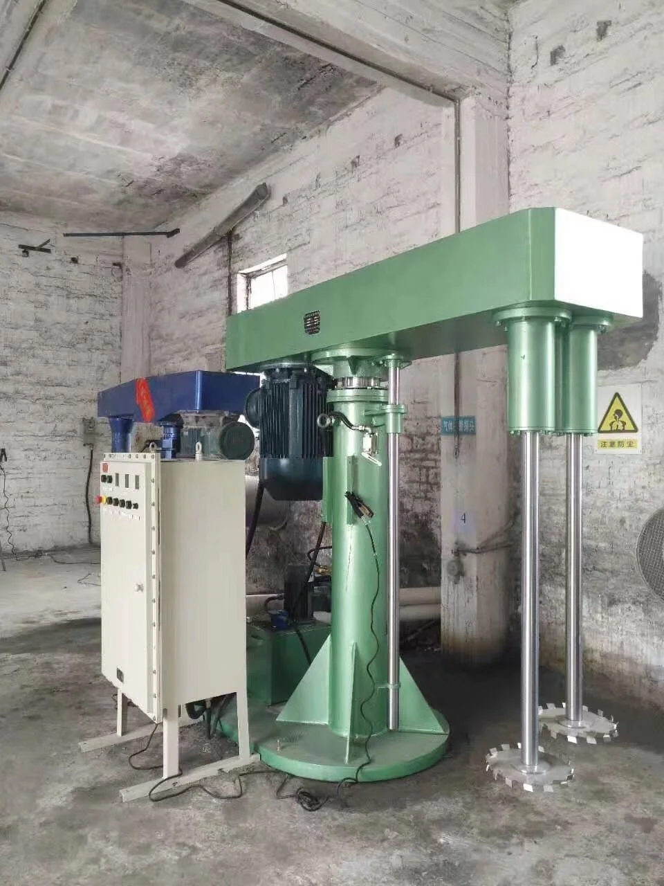 Furniture paint mixer double shaft disperser