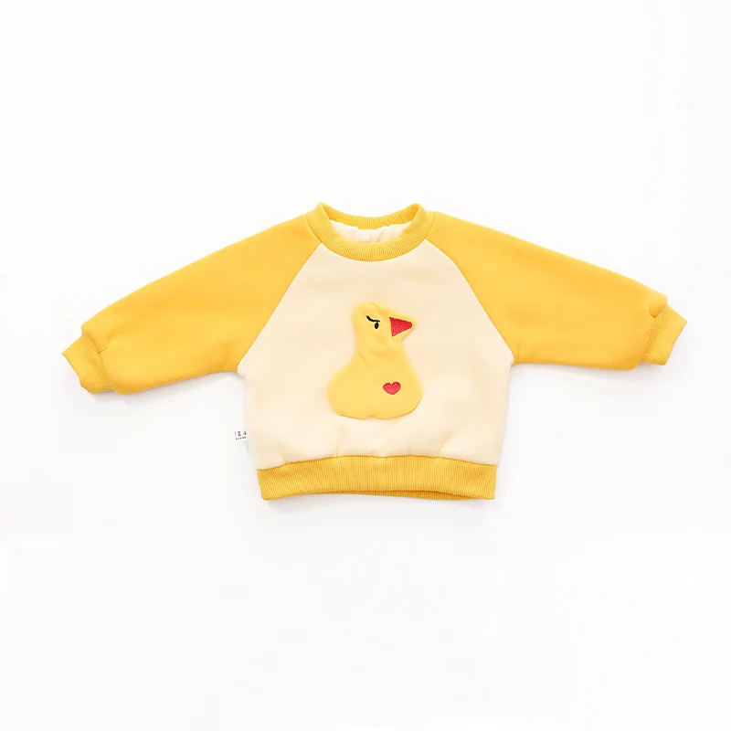 
Baby hoodie long sleeve winter long sleeve three-dimensional sticking embroidered cute unisex clothes 