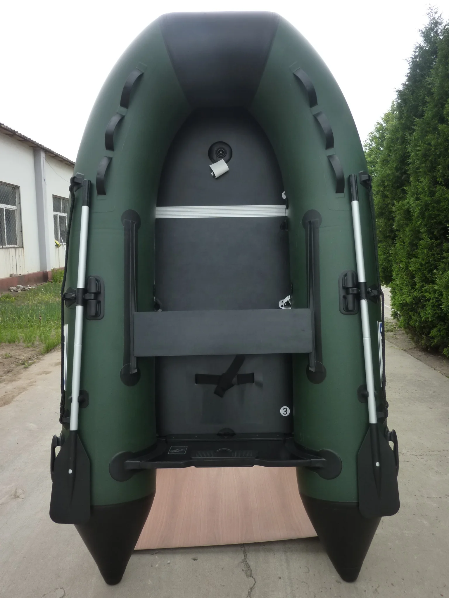 3 Persons 270cm Small PVC Fishing inflatable boat with outboard motor