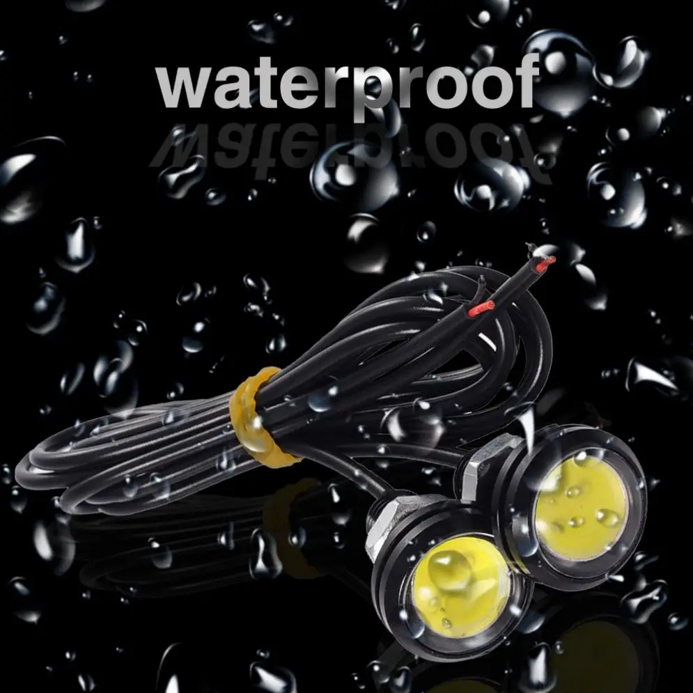 18mm 23mm 9W LED Eagle Eyes DRL Daytime Driving Lights Backup Reversing Parking Turn Signal Automobiles Lamps For All Car Model