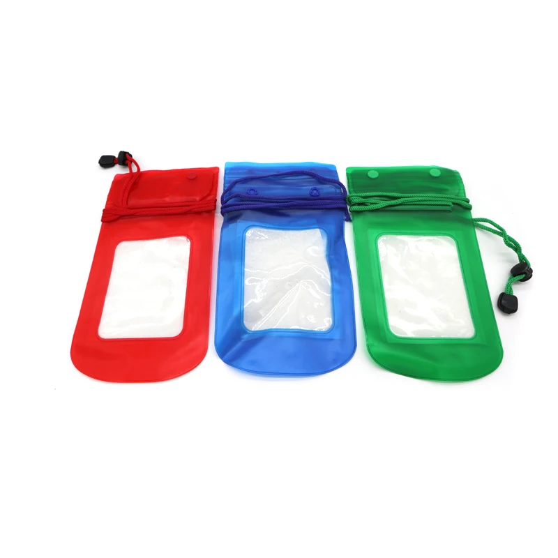 Waterproof multipurpose touch screen PVC cell phone case with watertight lock