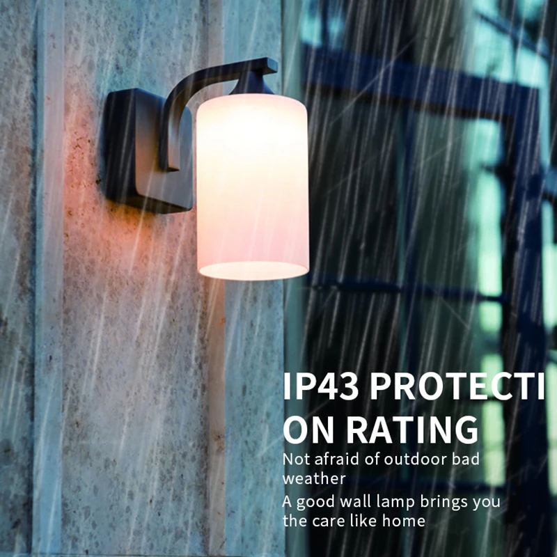 Simple and creative LED indoor and outdoor universal villa door waterproof and dustproof wall light