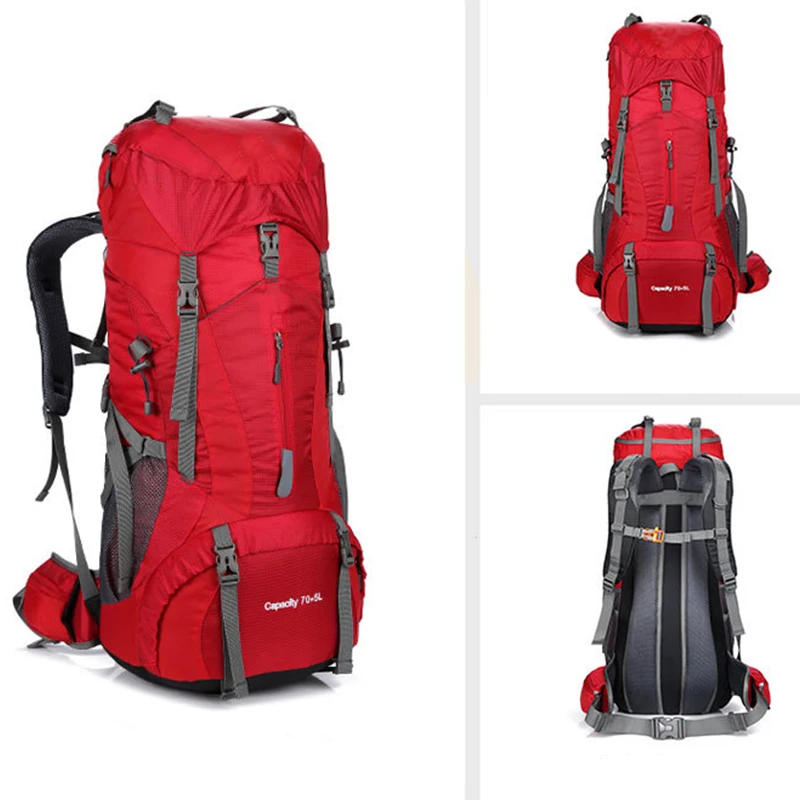 Trekking Backpack Tactical Mountaineering Backpack 75l Hiking Camouflage Custom Oxfordle Campingwaterproofleisure Waterproof