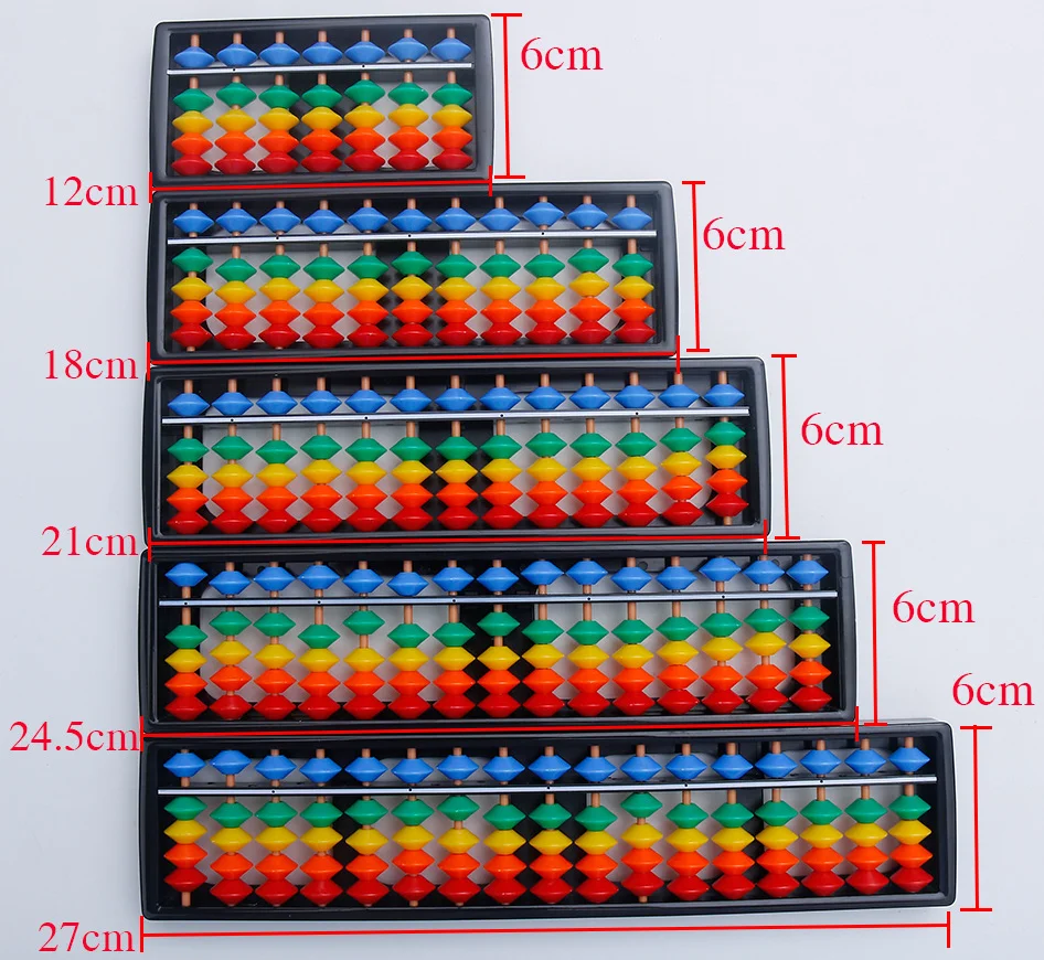 Студенты abacus Soroban 7 9 11 13 15 17 цифр стержни для обучения