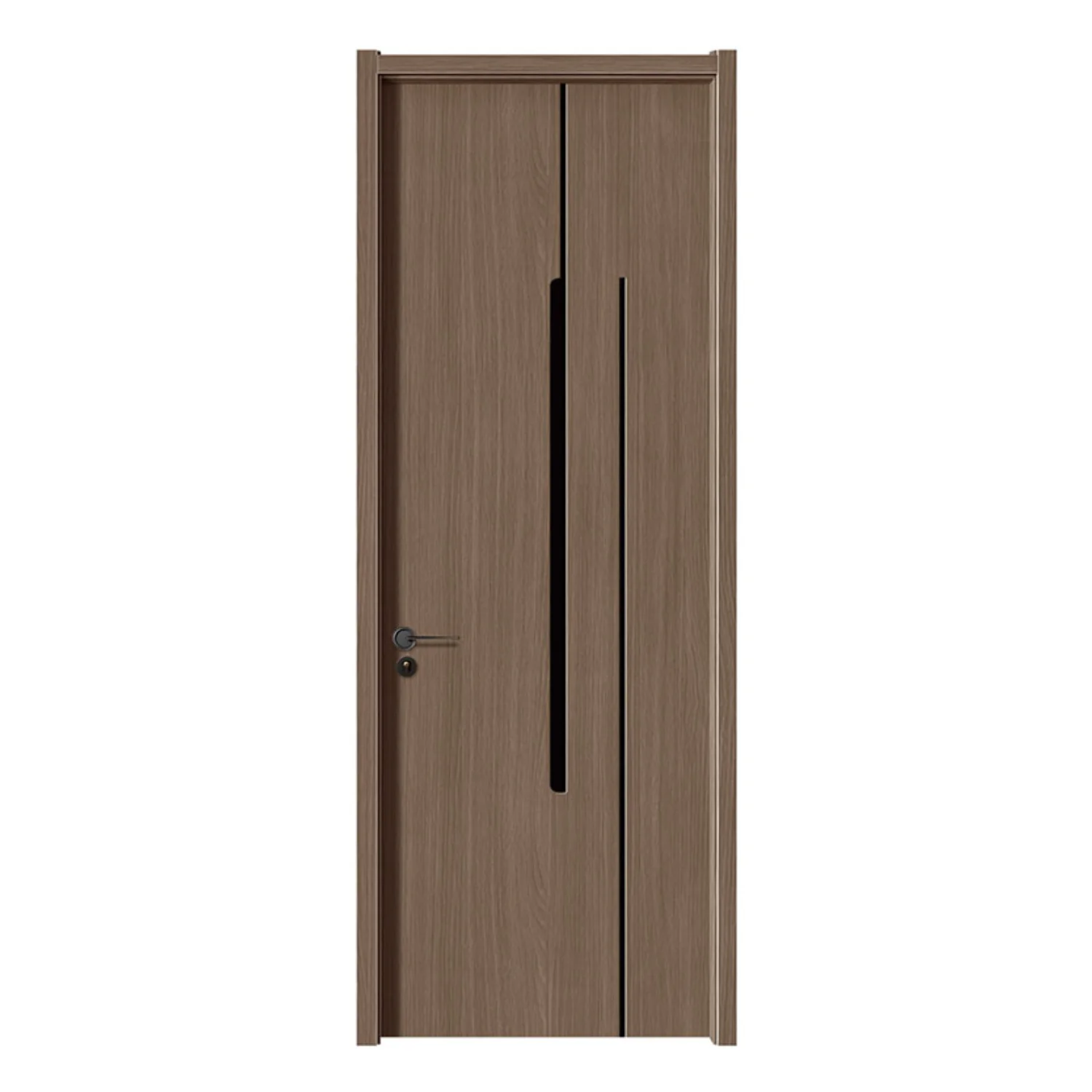 China Supplier Main Entrance Door Exterior Wooden Laminated Door Design Sunmica for Villa Residential Apartment