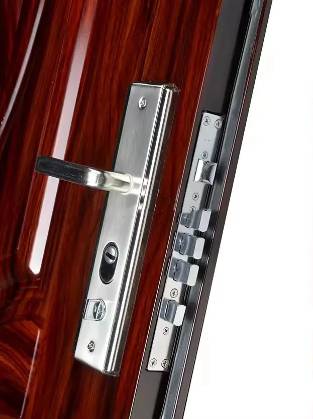 Factory Customization Reinforced Door Exterior Single Security Door Steel Metal Front House Door