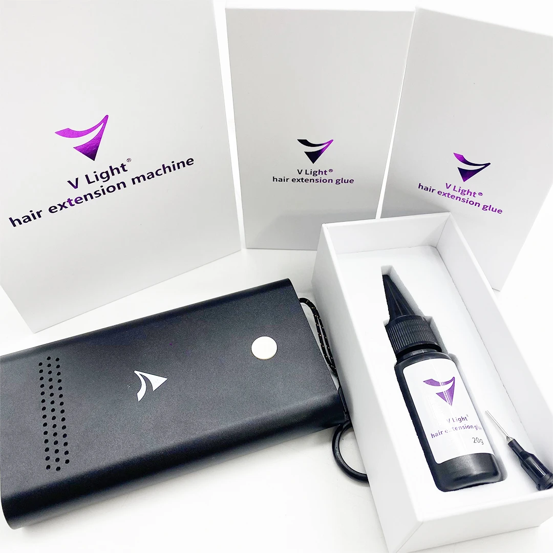 2024 New Arrival New Balayage Color  V Light Hair Extension Tools Hair Extension Machine  V Light Human Hair Extensions