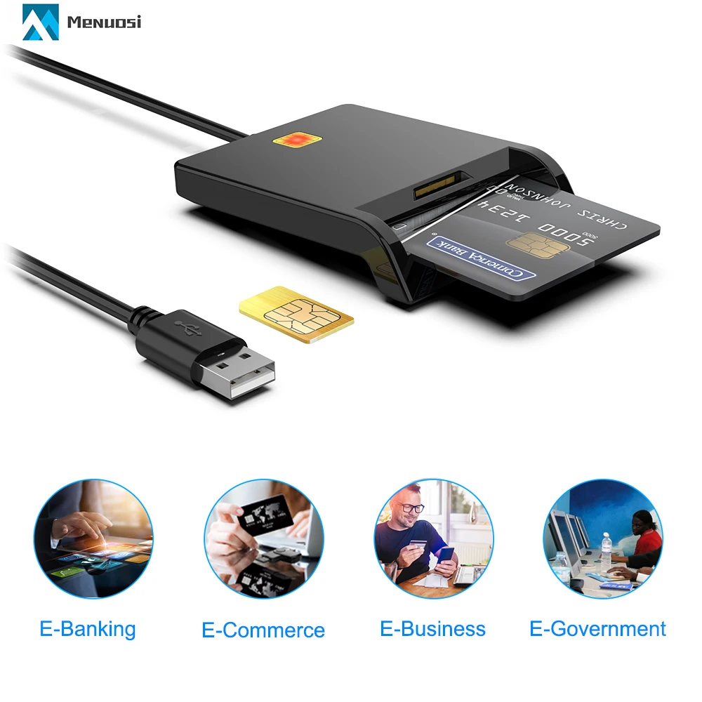 New Product Payment Id Emv Credit Chip Usb Card Reader Sim Card Reader
