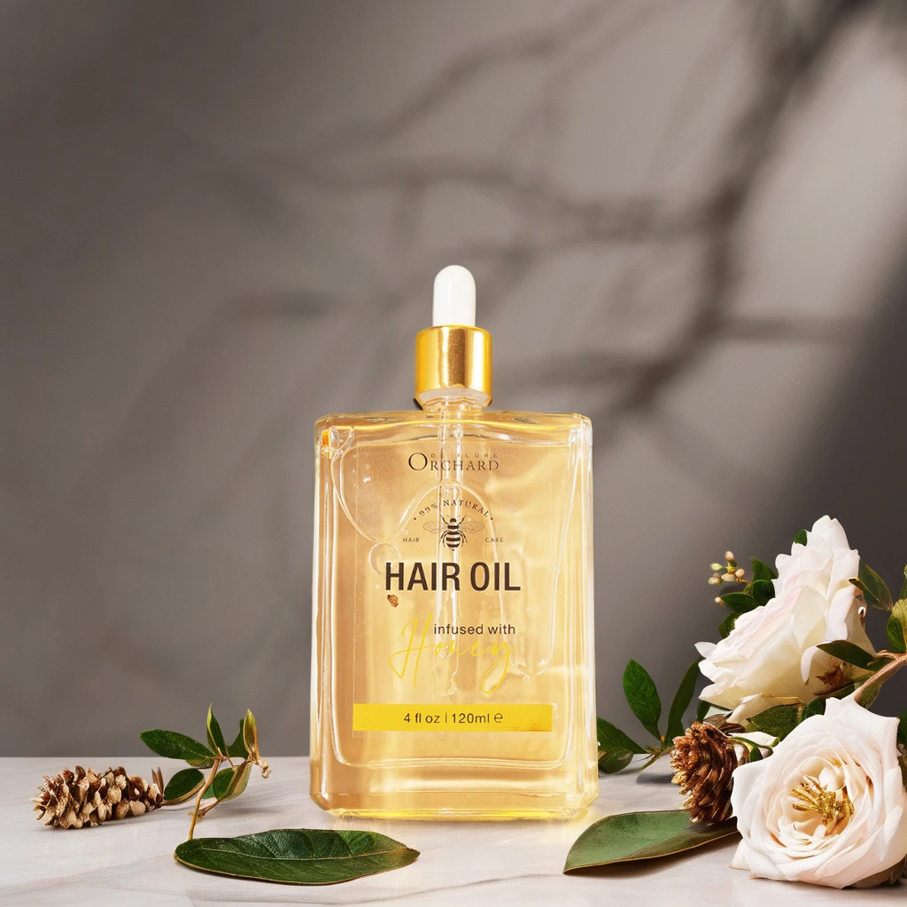 Private Label Wholesale Customize Label Anti Hair Loss Repairing Nourishing Honey Hair Oil