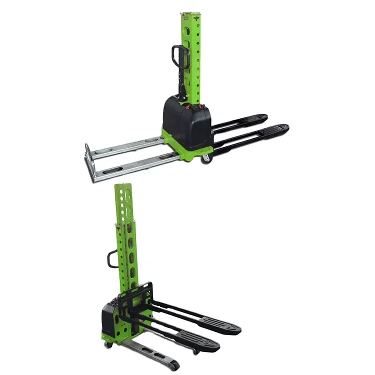 Vision 500kg Self Loading/unloading Stacker Portable Electric Pallet Lift Stacker for sale