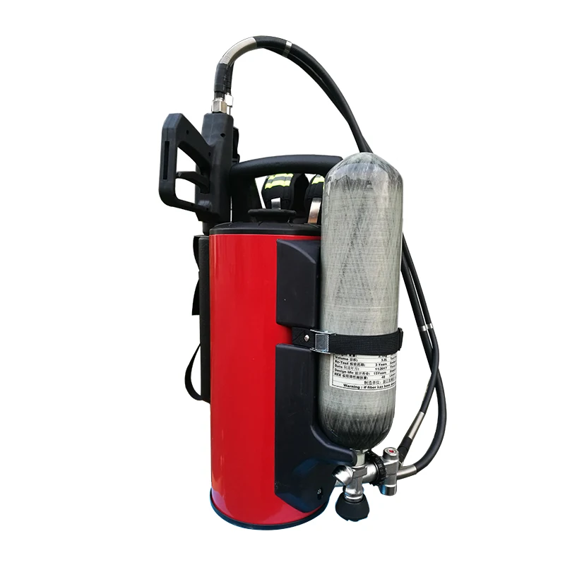 12 Ltr Fire Fighting Backpack Water Mist Fire Extinguishing Gun CAFS