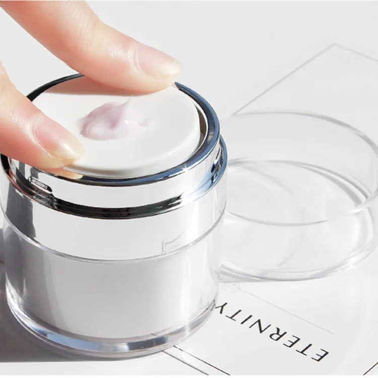 15ml 30ml 50ml Plastic Vacuum Cream Bottle Face Cream Jar Skin Care Airless Press Pump Bottle Cosmetic Packaging Container