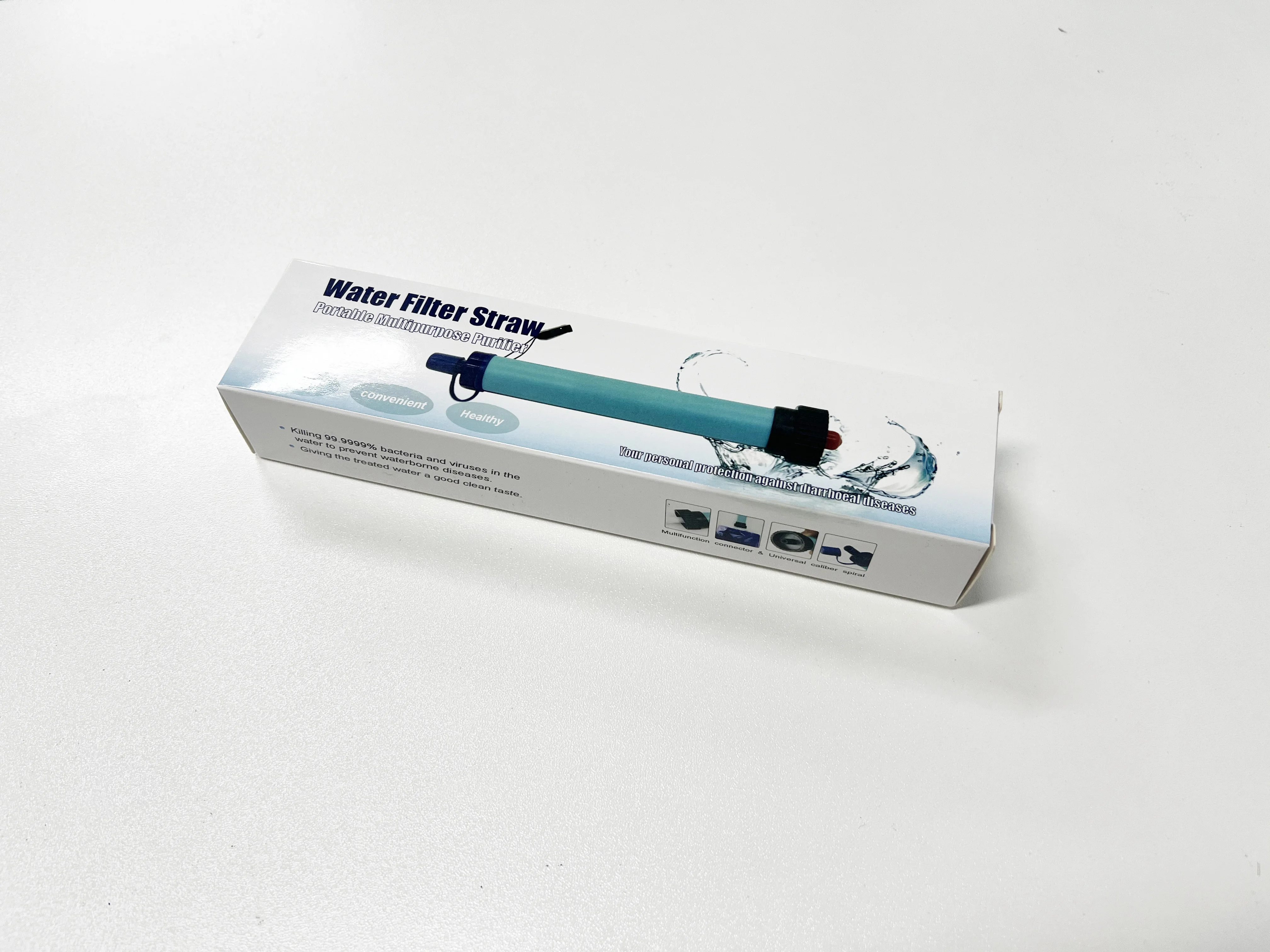 Water Filtration System Portable Personal Water Purification Water Filter for Survival Camping Hiking Traveling Emergency