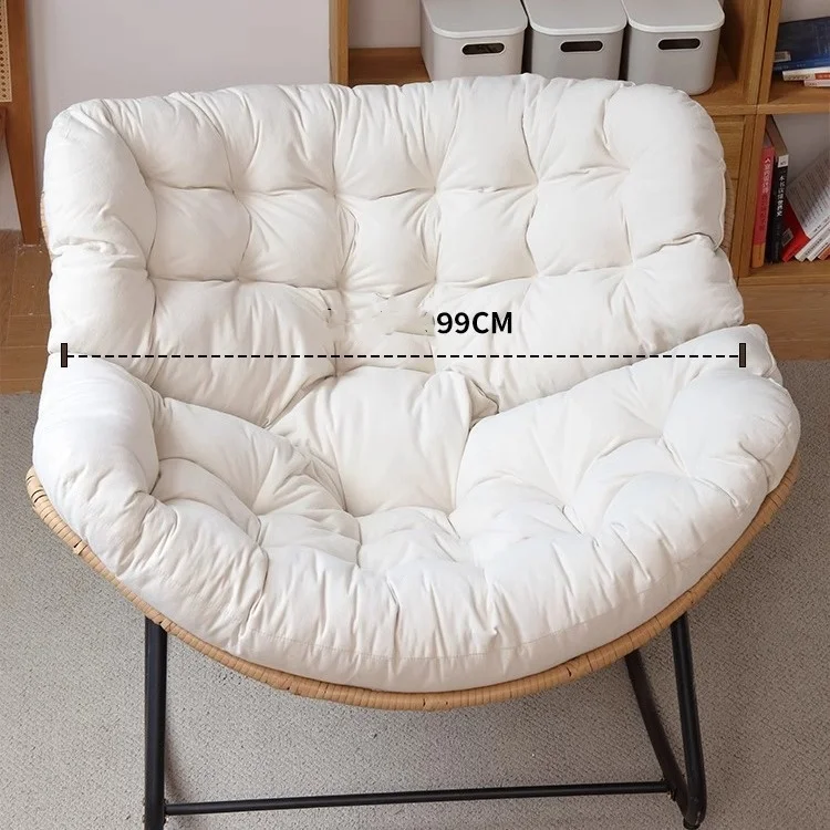 2024 Balcony Lazy Rocking Chair Home Adult Single Sofa Rattan Chair Giant Swinging Chair