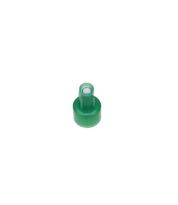 Disposable infusion set priming cap with filter
