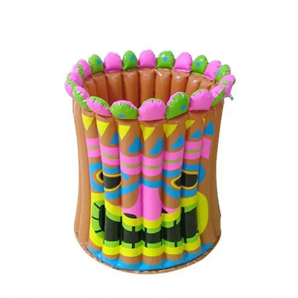 Luau palm tree inflatable buffet salad plate picnic ice table bar