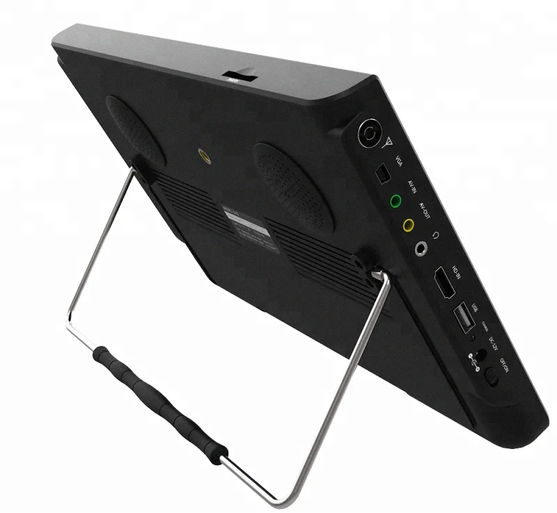 Portable mini TV digital DC 12V transparent prison clear case transparent Jail TV set with OEM system Support VGA