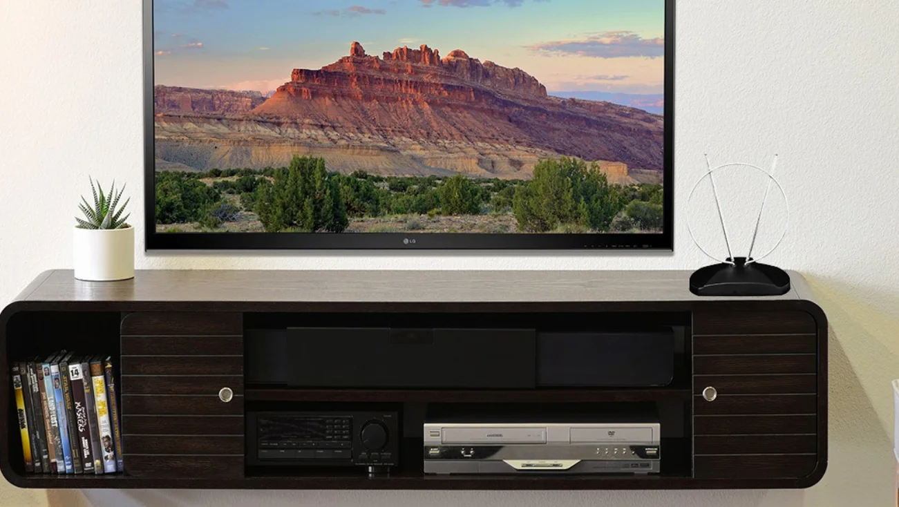 Antop HDTV 1080P Indoor Stylish Digital Antenna 360 Rotor HD TV UHF VHF 65 Miles