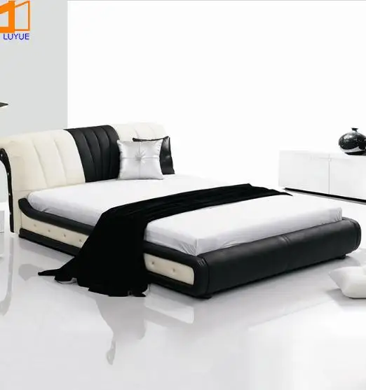 Современный дизайн спальни, современная роскошная мягкая мебель для спальни из натуральной кожи