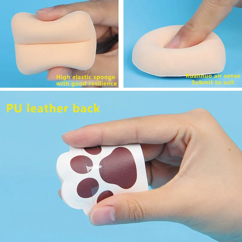Cat paw cotton candy marshmallow puff soft marshmallow sponge with packaging makeup sponges puff without latex