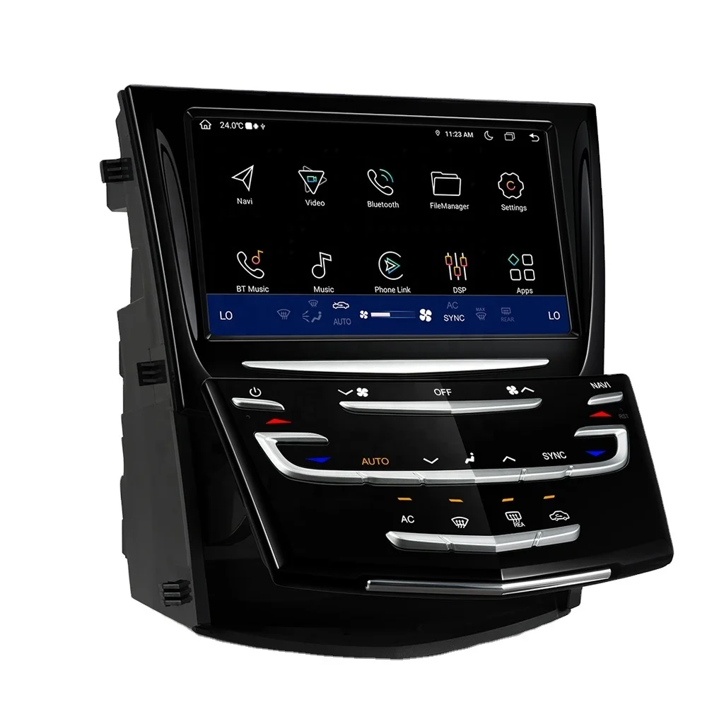 XTRONS 8 inch Motorized Faceplate Storage Compartment for Cadillac Stereo Android Car Multimedia Player
