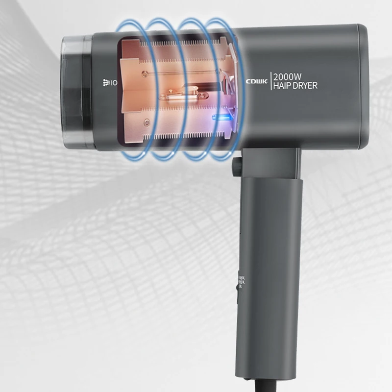 CDWK blow dryer hairdryer wall mounted salon 2000W high speed professional hair dryer