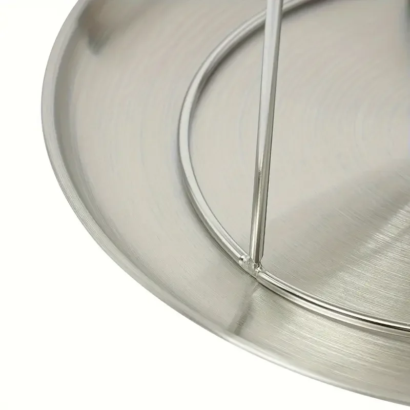 Stainless Steel 2-Tier Seafood Plate Serving Stand Dessert Serving Plate Snack Display Trays Food Holder Tower