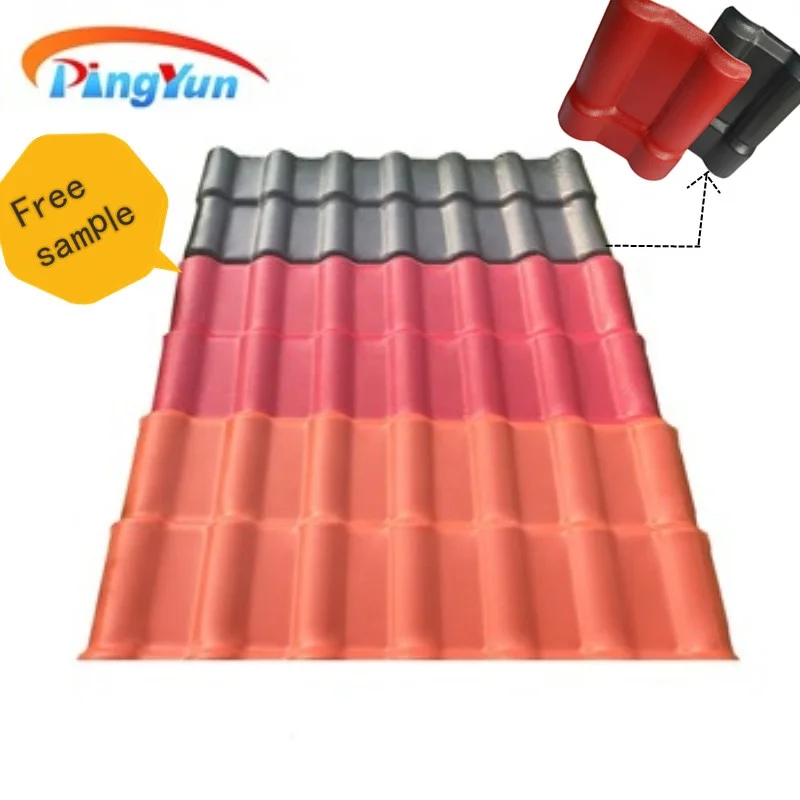 UPVC Plastic Insulation Resistance Tiles ASA PVC Roof Sheet Top Ridge Accessory